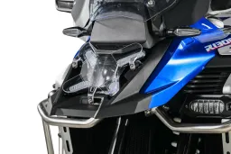 Makrolon headlight guard with quick-release fastener for R1300GS Adventure *OFFROAD USE ONLY*