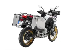 ZEGA Pro aluminium pannier system for F900GS Adventure, F850GS/ Adventure, F800GS(2024-), F750GS    Volume 31/38, Pannier rack colour Silver, Colour Alu Natural