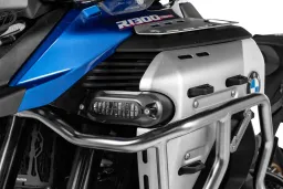 Headlight guard for auxiliary headlights for BMW R1300GS Adventure