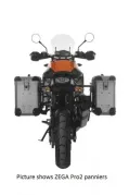 ZEGA Pro aluminium pannier system for KTM 1050 Adventure/ 1090 Adventure/ 1290 Super Adventure/1190 Adventure/ 1190 Adventure R    Volume 31/38, Pannier rack colour Silver, Colour Alu Natural