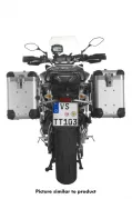 ZEGA Pro aluminium pannier system "And-S" 38/38 litres with stainless steel rack black for Yamaha MT-09 Tracer (2015-2017)