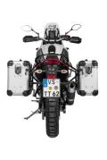ZEGA Evo aluminium pannier system for Yamaha Tenere 700 / World Raid ZEGA Evo aluminium pannier system "And-S" 31/38 litres with stainless steel rack for Yamaha Tenere 700   Volume 31/38, Pannier rack colour Silver, Colour And-S