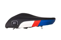 Comfort seat "Style red blue" Fresh Touch passenger seat, heated, for BMW R1300GS