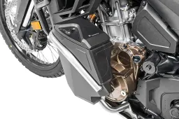 Motorcycle toolbox with engine crash bar NO DCT - complete - stainless steel for Honda CRF1100L Africa Twin / CRF1100L Adventure Sports