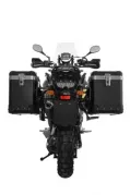 ZEGA Pro aluminium pannier system for Yamaha XT1200Z / ZE Super Tenere            Volume 38/45, Pannier rack colour Silver, Colour And-Black