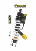 Touratech Suspension lowering shock (-25 mm) for Honda XL 750 Transalp from 2023 Type Extreme