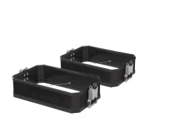 Volume Booster pannier extension for original BMW aluminum panniers, black (2 pieces)