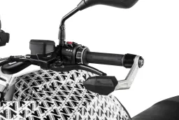 DEFENSA Leverguard hand protectors, silver, for BMW R1250GS/ Adventure, R1200GS (LC)/ Adventure (LC)