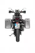 ZEGA Mundo aluminium pannier system for Yamaha Tenere 700 / World Raid ZEGA Mundo aluminium pannier system 31/38 litres with stainless steel rack for Yamaha Tenere 700    Volume 38/45, Pannier rack colour Silver, Colour Alu Natural