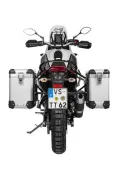 ZEGA Pro aluminium pannier system for Yamaha Tenere 700 / World Raid ZEGA Pro aluminium pannier system 31/38 litres with stainless steel rack for Yamaha Tenere 700     Volume 31/38, Pannier rack colour Silver, Colour And-S