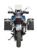 ZEGA Evo aluminium pannier system for Honda CRF1000L Africa Twin (2018-) / CRF1000L Adventure Sports      Volume 38/45, Pannier rack colour Black, Colour And-Black