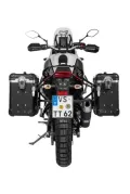 ZEGA Evo aluminium pannier system for Yamaha Tenere 700 / World Raid ZEGA Evo aluminium pannier system "And-S" 31/38 litres with stainless steel rack for Yamaha Tenere 700    Volume 31/38, Pannier rack colour Silver, Colour And-Black