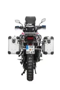 ZEGA Evo aluminium pannier system for Honda CRF1000L Africa Twin (2015-2017) ZEGA Evo aluminium pannier system "And-S" 31/38 litres with stainless steel rack for Honda CRF1000L Africa Twin (2015-2017)   Volume 38/45, Pannier rack colour Silver, Colou