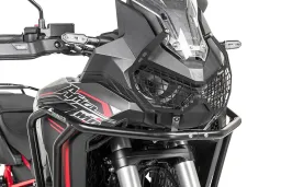 Headlight protector black with quick release fastener for Honda CRF1100L Africa Twin (-2023) "OFFROAD USE ONLY"