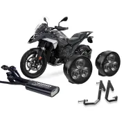 DENALI D3 LED auxiliary headlight set for BMW R1300GS