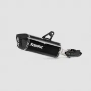 Akrapovic slip-on exhaust silencer, titanium, black, for BMW R1250GS / R1250GS Adventure from 2019 onwards