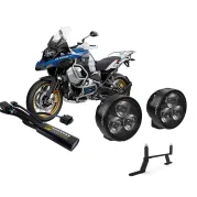 DENALI D3 LED auxiliary headlight set for BMW R1250GS Adventure/ R1200GS Adventure (LC)